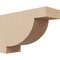 Ekena Millwork 3"W x 9"D x 6"H Classic Alpine Rough Cedar Woodgrain TimberThane Corbel, Primed Tan CORUR03X09X06ALPRCPR - alternate 1